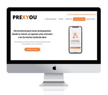Ejemplo diseño web para arquitectos